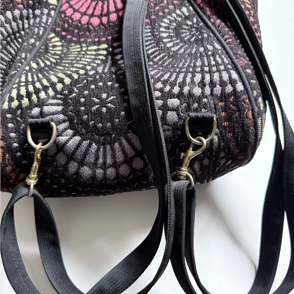 Multicolor Geometric Patterned Danny K Women's Ba… - image 4